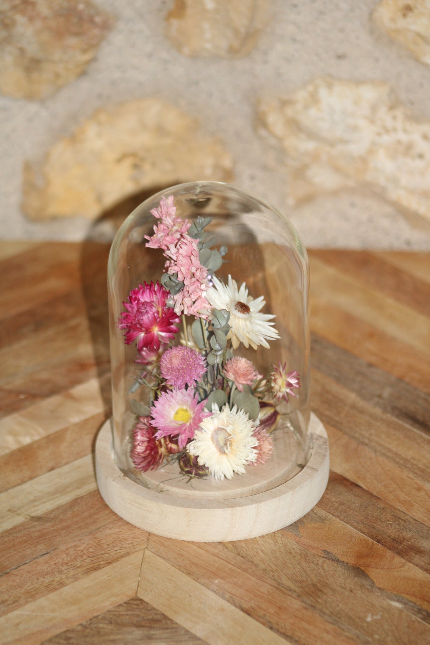 Cloches en fleurs séchées